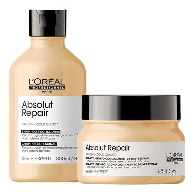 Shampoo 300ml + Máscara 250g Loreal Absolut Repair Lipidium Shampoo 300ml + Máscara 250g Loreal Absolut Repair Lipidium