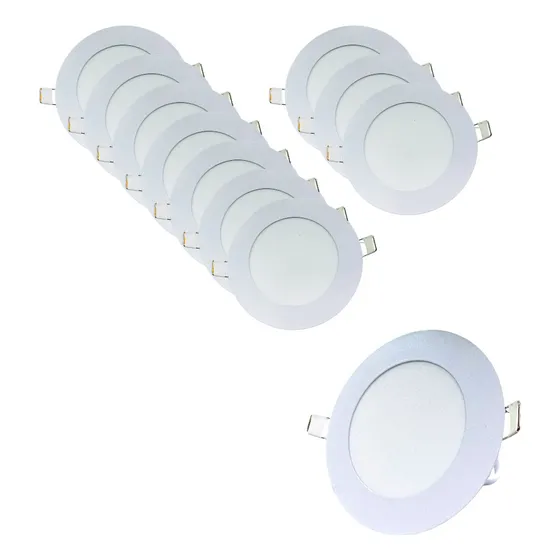 Lámpara Led Empotrable 6w Spot Para Bote 4 Pulgadas 10 Pz
