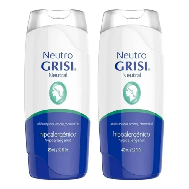 2 Jabón Líquido Corporal Grisi Neutro 450ml