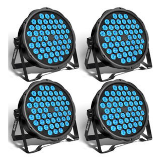 Rgb Led Cannon 54x3w Luces De Escenario Dmx Rítmicas 4 Pcs Rgb Led Cannon 54x3w Luces De Escenario Dmx Rítmicas 4 Pcs