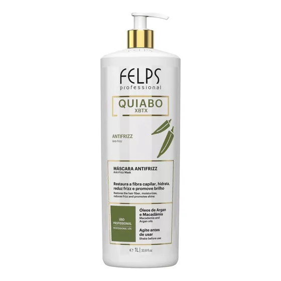 Felps Quiabo Xbtx Máscara Antifrizz 1L
