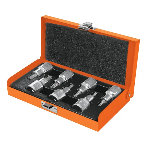 Juego De 7 Dados Punta Torx Encastre 1/2 Mm, Truper 13928