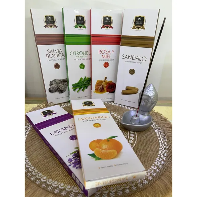 Incienso Alaukik Varilla  Aromática Pack 12und De 90gr C/u