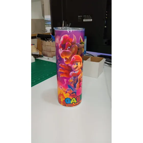 Mario Bros Termo Para Niños Cooler 