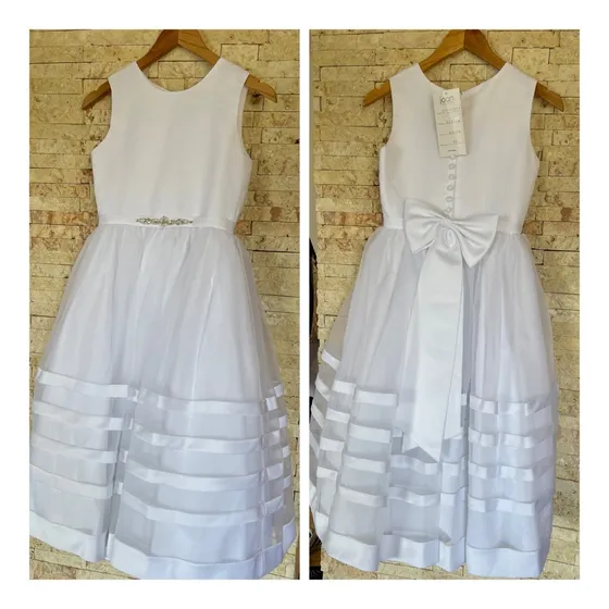 Vestido De Primera Comunion Nuevo Talla 10 Importado Usa