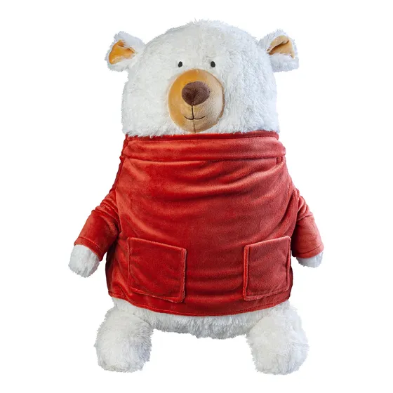 Peluche Bebe, Grande, Oso Blanco Super Suave 40 Cms Storki