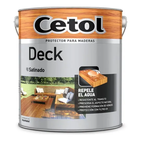 Cetol Deck 1 Lt - Protector Para Pisos Deck Pintumm Color Natural