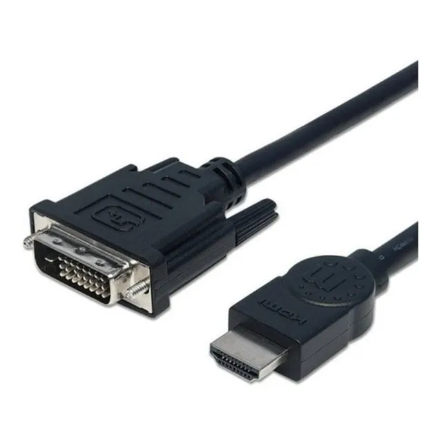 Cable Hdmi A Dvi-d 24+1 Macho/macho 1,8 Mts Manhattan