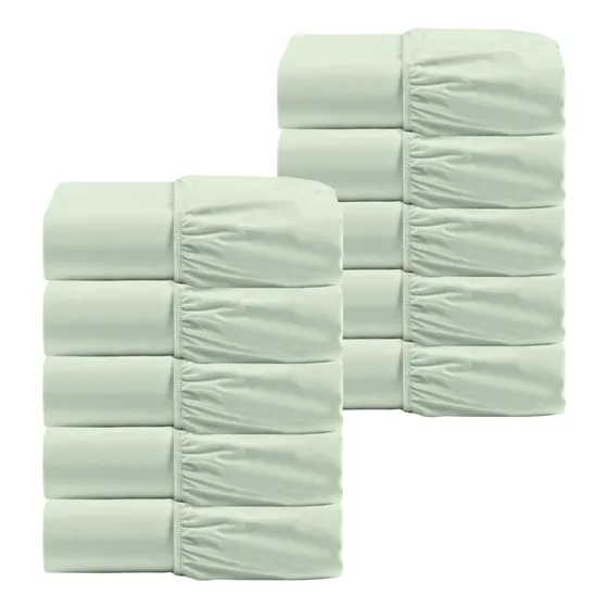 Kit Atacado 10 Lençóis Casal Com Elástico 100% Algodão 200 F