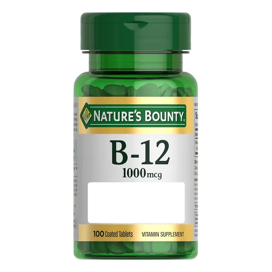 Nature's Bounty Vitamina B12 1000mcg Salud Cardiovascular