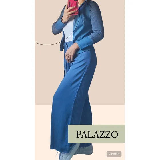Pantalón Palazzos Mujer Largo Tela Rayón Tallas Variadas