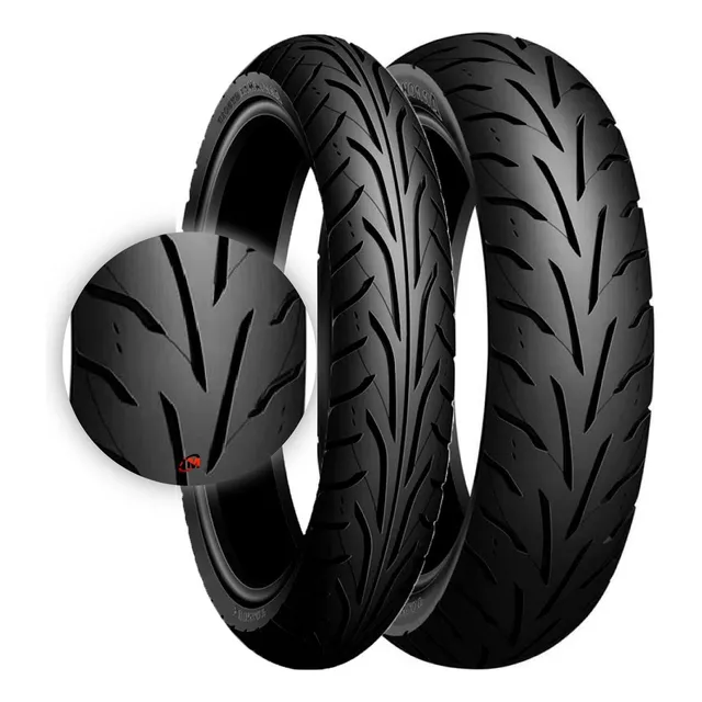 Par De Llantas Dunlop Gt601f 100/80-17  Gt601 120/80-17 R15