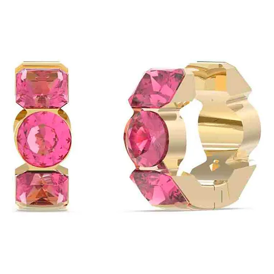 Aretes Dama Guess Eternal Love Color Oro Rosado Color Rosa