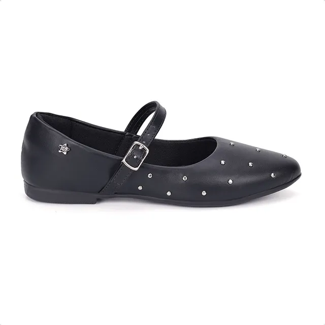 Sapatilha Infantil Bico Fino E Tachas Cromadas