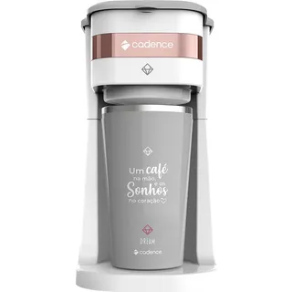 Cafeteira Elétrica Cadence Dream Rosé Gold Com Copo Térmico Cafeteira Elétrica Cadence Dream Rosé Gold Com Copo Térmico