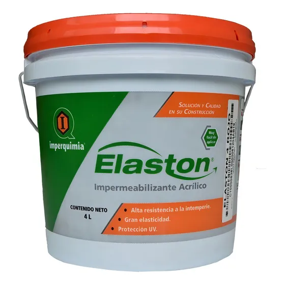 Impermeabilizante Acrílico 6 Años Elaston / Rojo / 4 Lt