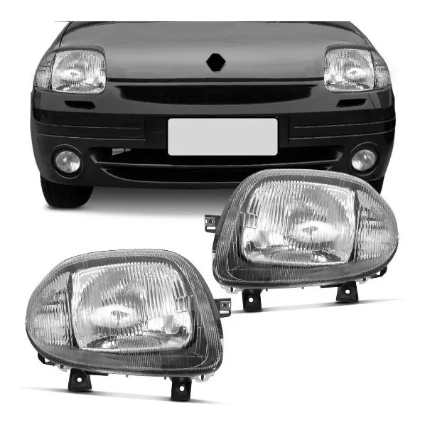 Par Farol Renault Clio Hatch Sedan 1999 2000 2001 2002 Novo