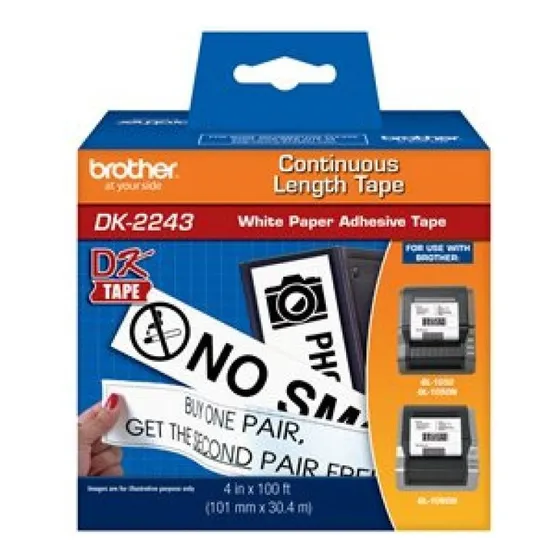 Rollo Etiquetas Continuo Brother Dk-2243 102mm X 30,4mts