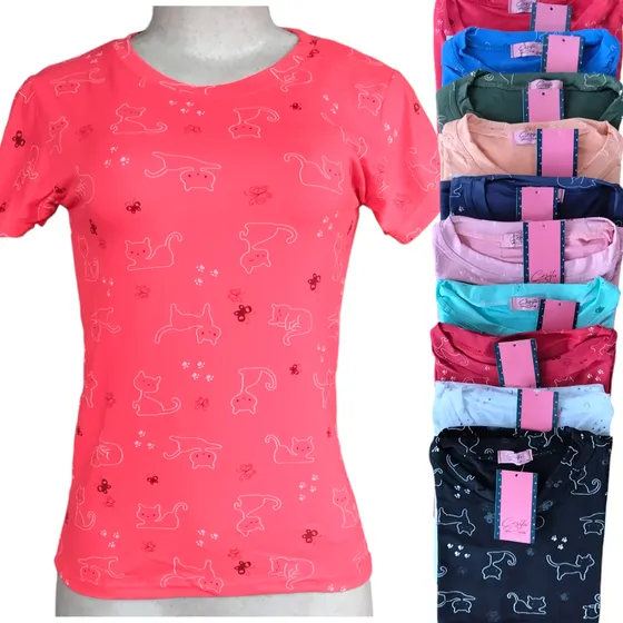 Trio De Blusa Floreada Para Dama Manga Corta (3nidades)
