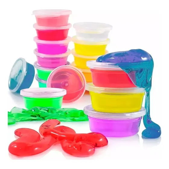 Pack Slime X12 Potes Souvenir Regalo Fitget Toys Relax