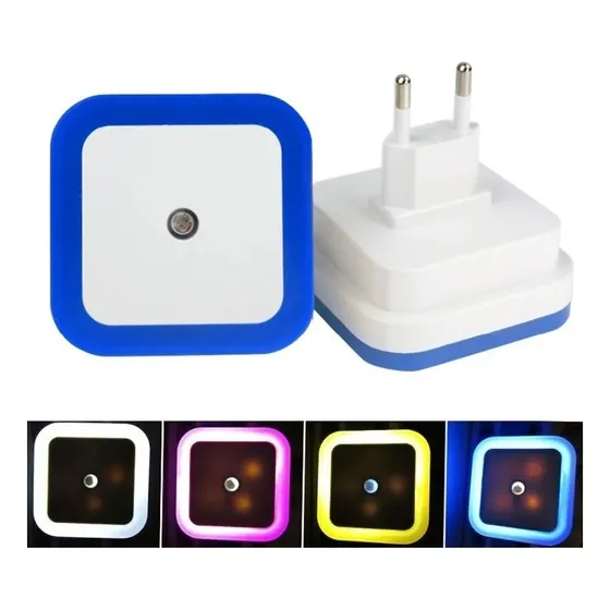Luz Noturna Led Com Sensor Luz Automático Quarto Sala Escada Cor Azul 127/220V