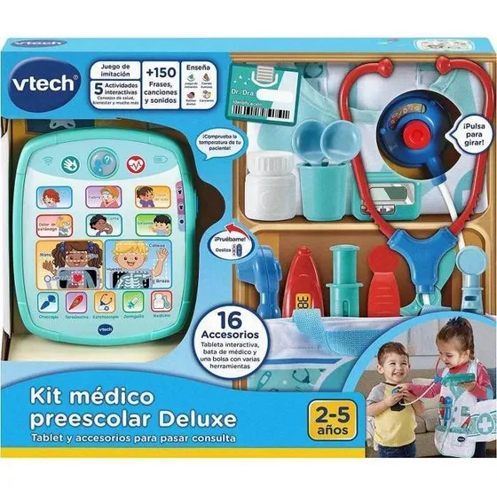 Tablet Kit Médico Electrónico P/ Niños 2a5 Años Preescolar