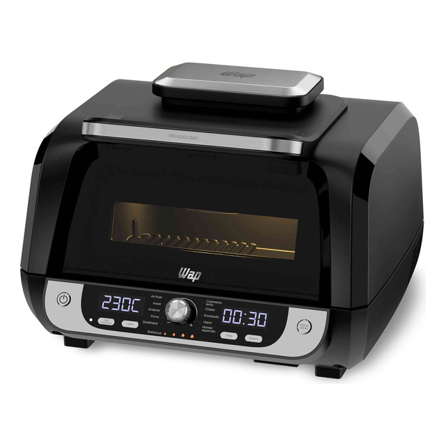 Fritadeira Elétrica Air Fryer Wap Barbecue Com Painel Digital E 12 Funções 127v Fritadeira Elétrica Air Fryer Wap Barbecue Com Painel Digital E 12 Funções 127v