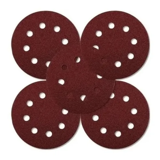 5 Lijas P/ Lijadoras 125mm Roto Orbital G180 5 Pulgadas 5 