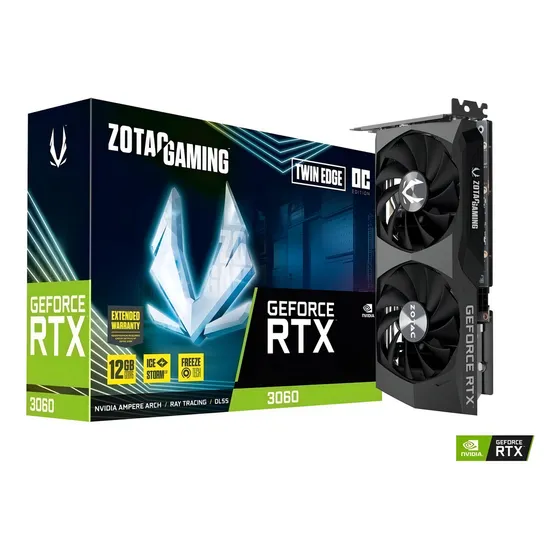 Placa De Vídeo Zotac Geforce Rtx 3060 12gb Gddr6 Oc