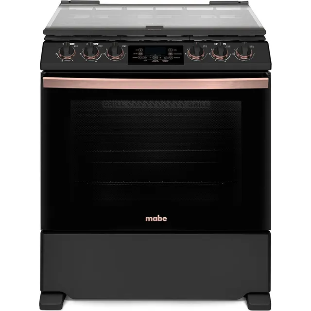 Estufa Piso 76cm Black Slate C/rose Gold Mabe Emh7614datmbg0 Color Black Slate con Rose Gold