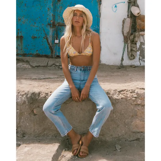 Jean Billabong Mujer All Day Straight Celeste