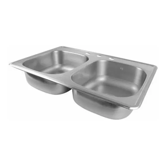 Fregadero Lavaplato Doble 83x48cm Acero Inoxidable Aquablue