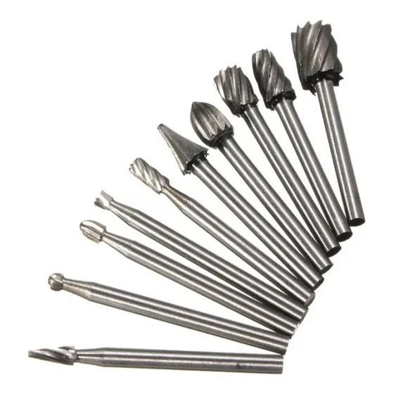 Fresas Rotativas Mini Torno X 10 Unidades P/metal Y Madera.