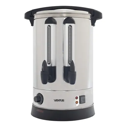 Hervidor De Agua Doble Boquilla 20 Lt Vha2b-20 Ventus Plateado