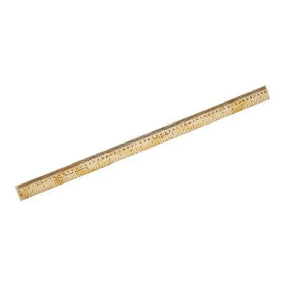 Regla De Madera 50 Cm Con Filo De Metal