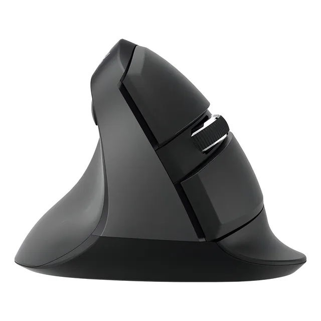 Ratón ergonómico Delux M618 Zd para zurdos, vertical inalámbrico, color negro