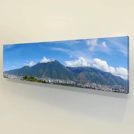 Cuadro En Lienzo Avila Caracas Impreso Medidas 150 X 37 Cm 