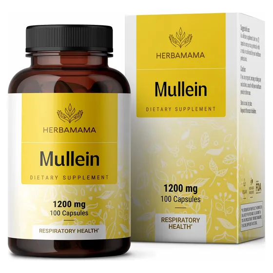 Suplemento Herbamama En Cápsulas De Hoja De Gordolobo 1200 M