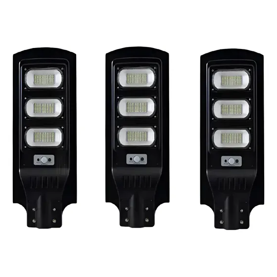 Pack X 3 Foco Solar Led  120w Luminaria Full + Soporte 