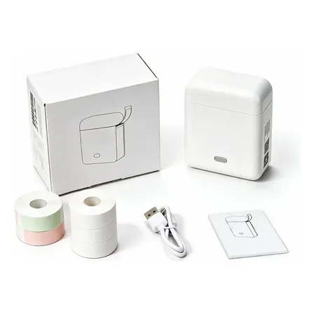 Impressora Termica Mini Etiqueta Portatil Bluetooth +5 Rolo Branco 5v