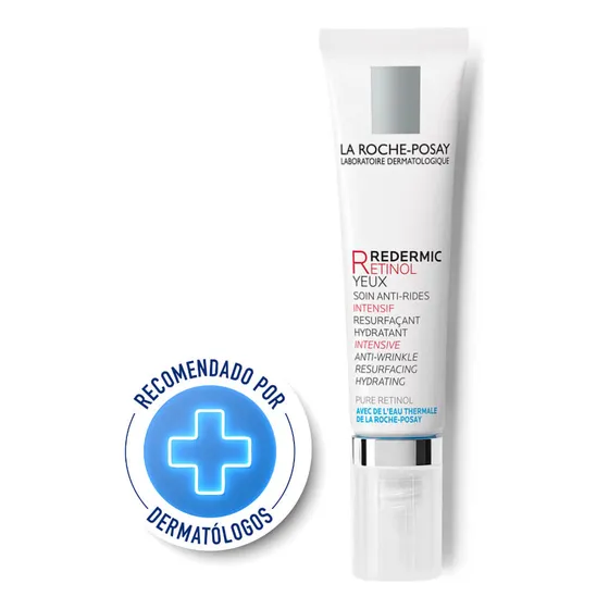 Crema Retinol Ojos La Roche-Posay Redermic noche para todo tipo de piel de 15mL/14g 30+ años