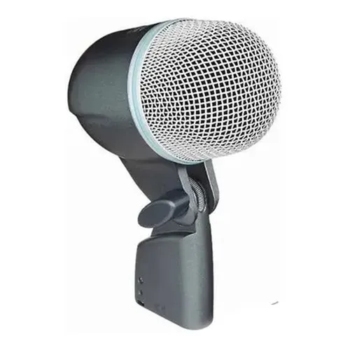 Microfone Shure Beta 52a para baixo ou baixo cor cinza