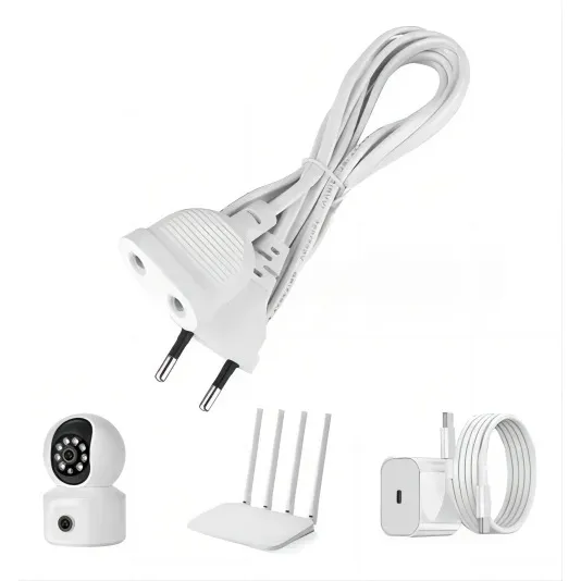 Extensión Electrica 5 Metros 200w Para Cámara,led,adaptador
