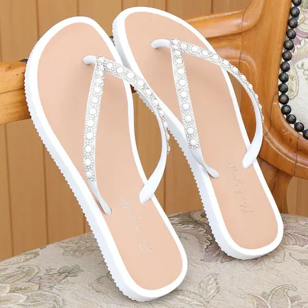 Chinelo De Dedo Flor De Griffe Feminino Strass Casual Praia F G Flor de Griffe 4
