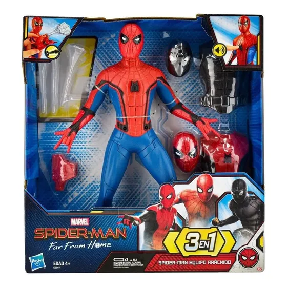 Spiderman Far From Home 3-en-1 + Sonido Extra Grande Hasbro