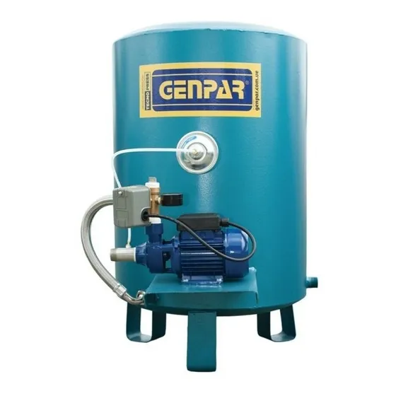 Hidroneumatico Bomba 1 Hp 110v Pulmon 40 Galones Genpar