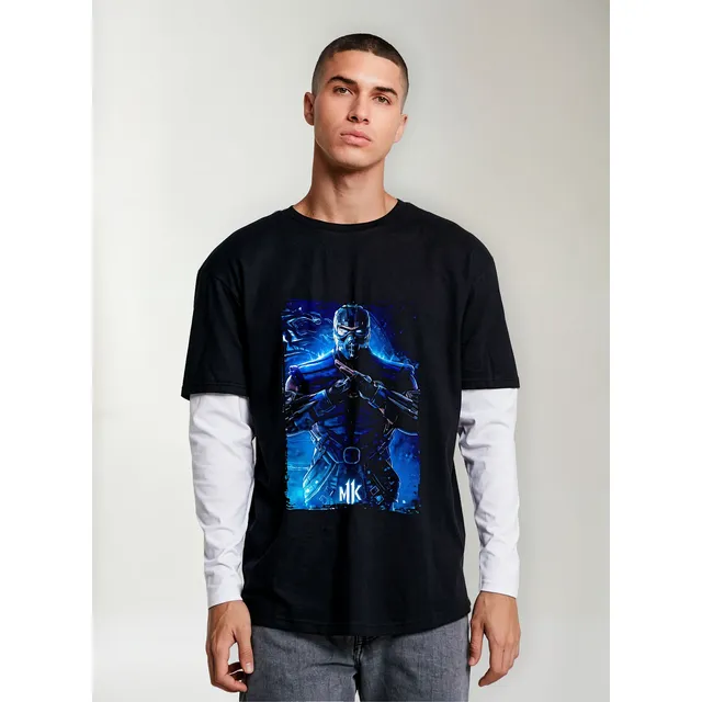 Polera Manga Larga Sub Zero Mortal Kombat Cod311