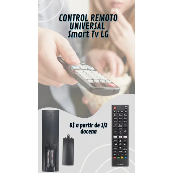 Control Remoto Universal Tv LG Al Mayor A Partir De 6 Und