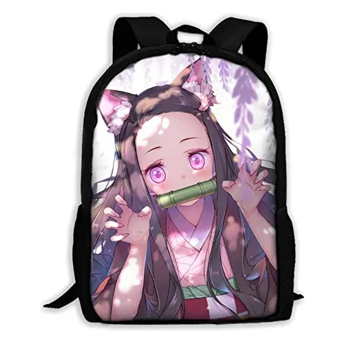 Ixunfoc Anime Nezuko Mochila 17 Pulgadas, Las Niñas S8t4s