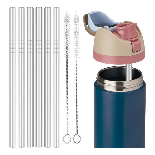 Popote De Metal Mimore Para Owala 16 Oz - 6 Piezas Reutiliza